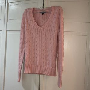 Tommy Hilfiger light pink long sleeve sweater